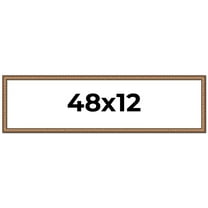 48x12 Frame Gold Real Wood Picture Frame Width 1.25 inches | Interior Frame Depth 0.5 inches |
