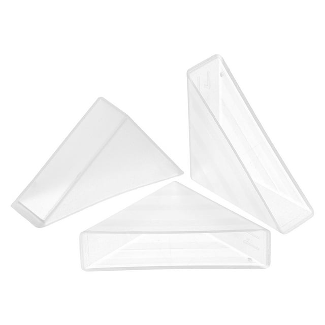 20Pack Corner Protectors 11x50mm Plastic Right Angle Corner Guards Cushion, White