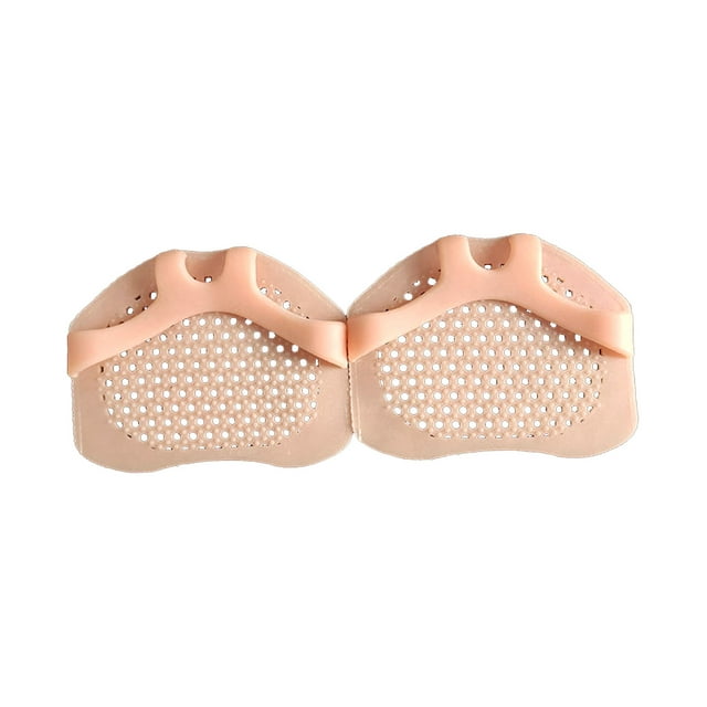 1 par de almohadillas para el antepié que evitan resbalones, almohadillas de silicona suave para el antepié para tacones altos, piel fina de color