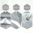 thumbnail image 4 of Irfora Cortina de ducha impermeable con ganchos, cortinas de baño con estampado geométrico, patrón de gota de agua, accesorios de baño de tela de poliéster, 1 ud. Irfora Cortina de la ducha, 4 of 7