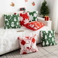 thumbnail image 4 of putnchl 17.7*17.7in Christmas Pillow Cover Solid Color Embroidery Home Pillow Waist Cushion Cover, 4 of 4