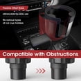 thumbnail image 4 of Cup Holder Expander for Car - Upgraded Extender Cup Holder w/Offset Option, Adjustable Car Cup Holder Expander, Versatile Car Accessories，Large Bottles & Big Drinks, 4 of 8
