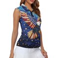 thumbnail image 4 of HUIACONG Women Golf Sleeveless Half Zip Top, Fashion Stretchy Golf Shirts Lightweight Workout Tank Tops for Hiking Athletic, 4 of 7
