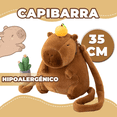 thumbnail image 4 of Bonita Mochila Felpa Forma Capibara Para Niños Nueva Xtellar cafe, 4 of 4