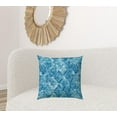 thumbnail image 2 of HomeRoots 409349 20 x 20 x 6 in. Blue & White Blown Seam Ikat Throw Indoor & Outdoor Pillow, 2 of 3