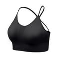 thumbnail image 2 of YWDJ Comfy Bras for Women Pullover Gym Bras Wirefree Yoga Bras Spaghetti Straps Full Coverage Lounge Bras Push up Low Support Hollow Sleep Bras Padded Mesh Comfy Bras Comfy Wrap Solid Bras Black M, 2 of 6