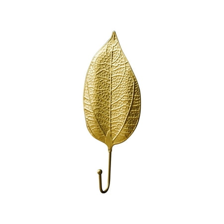 

LYUCRAZ Jacket Rack Leaf Shaped Coat Hook Gold Ginkgo Leaf Hook Metal Ginkgo Leaf Wall Art Towels Drying Rack Gold Leaf Hook Single Key Hook Robe Hook Key Hooks Iron Hooks Hangers Holders
