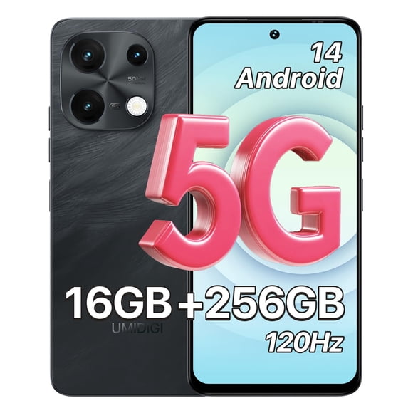 Smartphone UMIDIGI Note 100 5G de 6,8 pulgadas, 16 GB+256 GB, Android 14