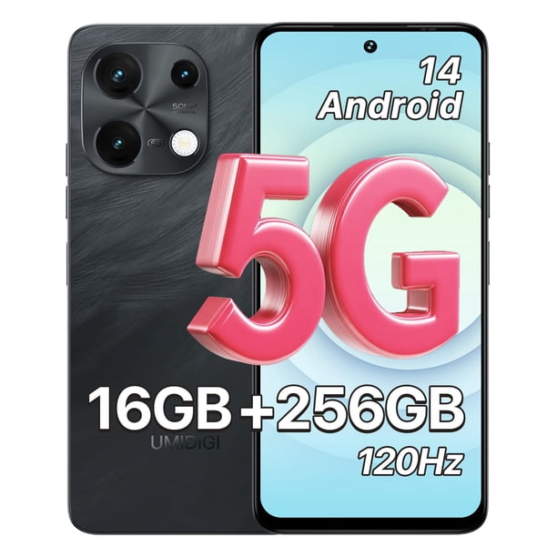 Smartphone UMIDIGI Note 100 5G de 6,8 pulgadas, 16 GB+256 GB, Android 14