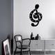 thumbnail image 5 of Reloj de pared con notas musicales, silencioso, moderno y decorativo. M, 5 of 7