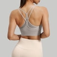 thumbnail image 3 of Livrdious Sports Bras for Women Lightweight Breathable Cross Back Medium Support Padded Push Up Sport Bra comfy for Fitness Workout Yoga and Everyday Wear, 3 of 5