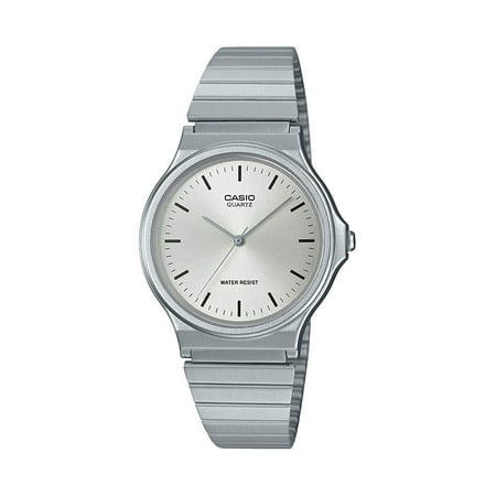 Casio Men s Casual Classic Quartz Stainless Steel Strap Silver 18.8 Watch Model MQ 24D 7ECF Walmart