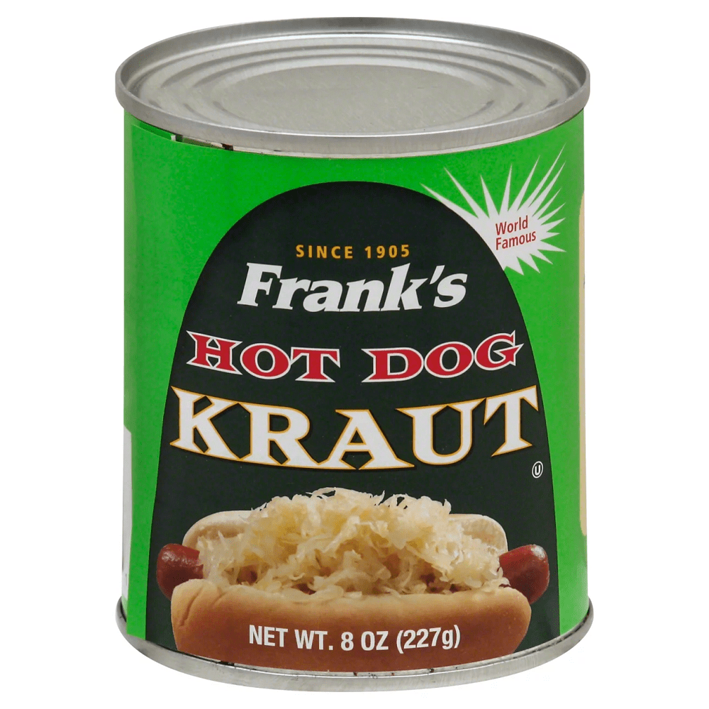 Frank's World Famous Sauerkraut Hot Dogs, 8 oz [Pack of 12]