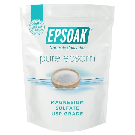 Epsoak Epsom Salt 2lbs - 100% Pure Magnesium Sulfate, Made in USA
