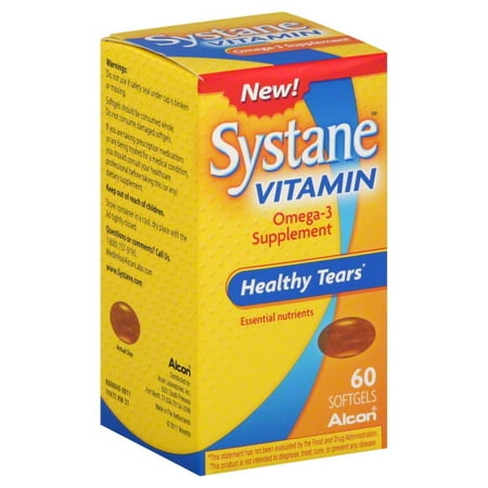 Alcon Systane Vitamin Omega-3 Supplement, 60ct