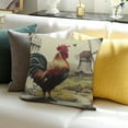 thumbnail image 3 of ZFLMY Cute Chicken Pillow Case Cushion Cover  Cartoon Farm Animals Throw Pillow Cover Vintage Wood Decor Decorative Throw Pillowcase for Sofa Home Decor Cushion Case 20x20in, 3 of 5