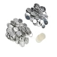 thumbnail image 1 of 100 Sets Blank Pin Button, Round Badge Button Parts Metal Button Pin Badge Kit For Button Making Machine, 1 of 8