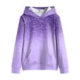 thumbnail image 5 of Gibobby Hoodies for Teen Girls Casual Fashion Gradient Oversized Long Sleeve Hooded Sweatshirt Kids Cozy Pullover Tops with Pockets(Purple,9-10 Years), 5 of 6