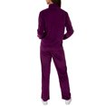 thumbnail image 3 of Athletic Works Women's Soft Velour Jacket and Pant Tracksuit, Size S-XXL, 3 of 6