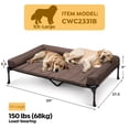 thumbnail image 2 of Cama para perros Veehoo Cooling Elevated con cojín impermeable XXL, 2 of 7