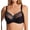 Black/Platinum, variant on Women's Pour Moi 3804 Imogen Rose Embroidered Underwire Balconette Bra (Black/Platinum 32F)