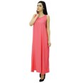 thumbnail image 6 of Bimba Women's Solid Spaghetti Strap Maxi Dress for Summer Beach Wear Sundress, 6 of 9