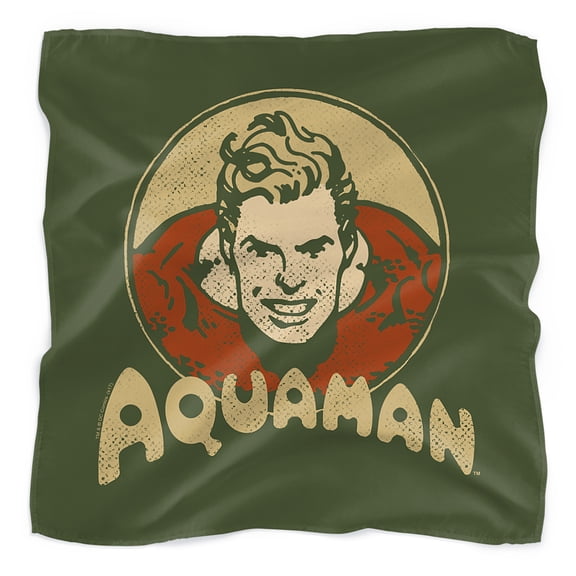 Aquaman Aqua Circle Bandana (21 in x 21 in)