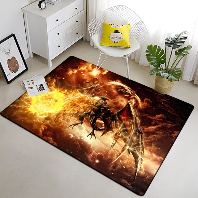 Final Fantasy - Alfombra de piso de franela con estampado artístico, suave, antideslizante, para sala de estar, dormitorio, niños, área de cocina80x120cm (31x47 pulgadas)80x120cm (31x47 pulgadas) zhangmengya unisex