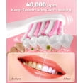thumbnail image 6 of Electric Toothbrushes for Adults, One Charge Last 30 Days, Rechargeable Electric Toothbrush with 40000 Vpm Deep Clean, 5 Modes, 8 Brush Heads, Power Toothbrush, Pink, 6 of 10