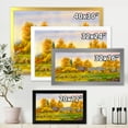 thumbnail image 4 of Designart 'Orange Fields With Haystacks II' Lake House Framed Art Print, 4 of 4