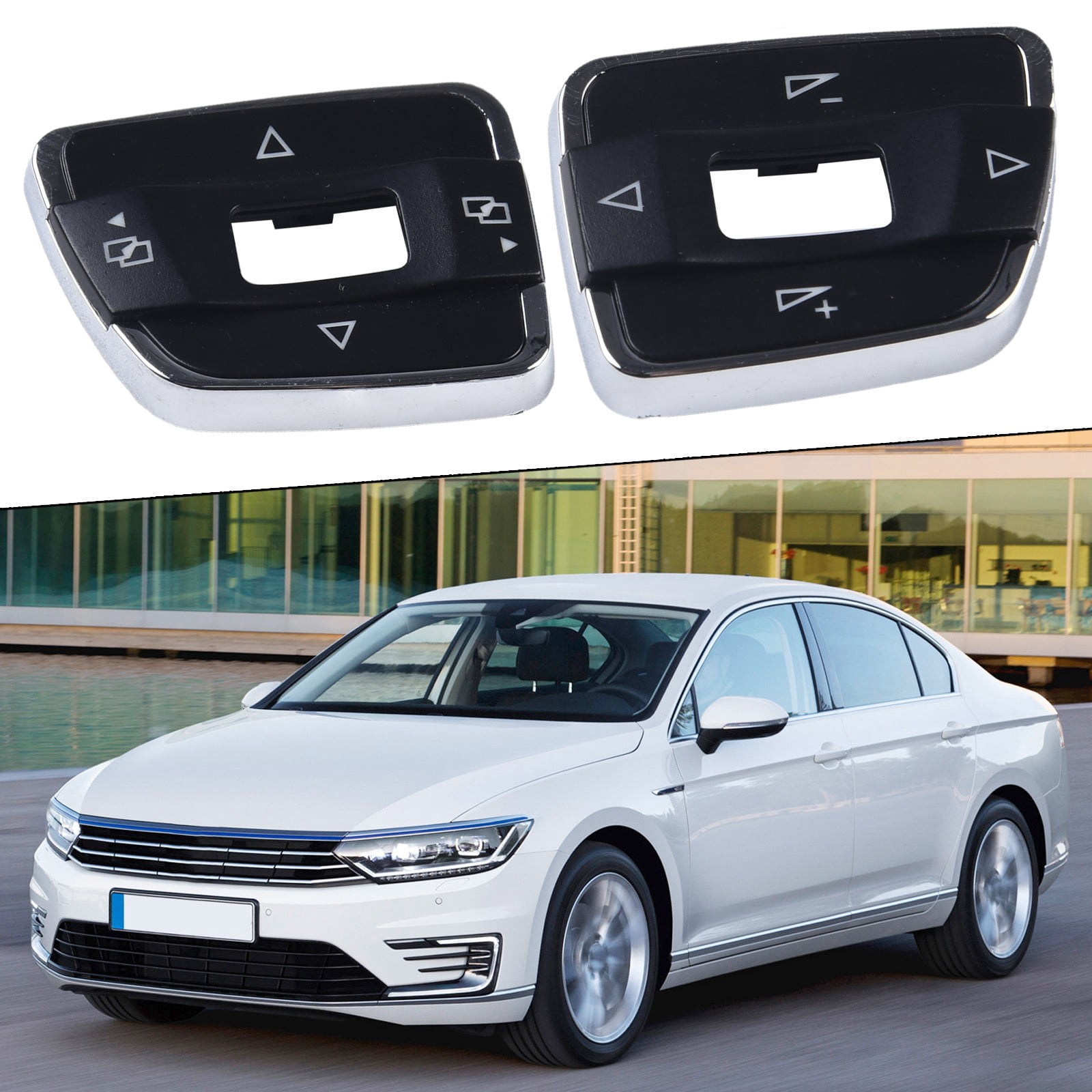 Fule Multifunctional Steering Wheel Button Cover For Passat B7 for Sharan 2011-2015