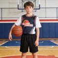 thumbnail image 3 of Bmisegm Boys Shorts 5 Inch Inseam Casual Running Gym Workout Breathable Comfortable Elastic Waistband Kids Activewear Sweat Shorts 3-12 Years Black,4-5 Years, 3 of 3