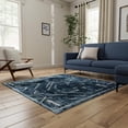 thumbnail image 3 of Unique Loom Kamala Washable Collection Area Rug - Tribal (7' 10" Square Navy Blue/Gray), 3 of 9