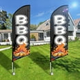 thumbnail image 4 of Qsum 8ft Polyester BBQ Sign Feather Outoor Flag, 4 of 5