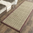 thumbnail image 3 of SAFAVIEH Natural Fiber Aspen Striped Sisal Area Rug, Blue/Purple, 6' x 9', 3 of 7