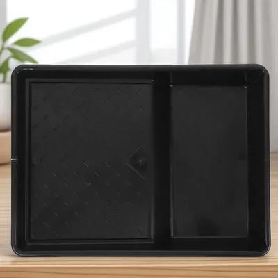 OUNONA Black Plastic Paint Tray for Painting with Roller Frame and Disposable Liners