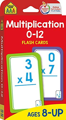 Multiplication 0-12 Flash Cards Ages 8 up Grades 3 to 5 Math Game for sale online 