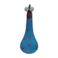 thumbnail image 5 of Estatua de resina de decoración de pollo PurpleSilly con escultura de pintura a mano de cuello largo para patio al aire libre, 5 of 5