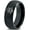 Black Dome Tungsten, variant on Groomsmen Gifts Tungsten Gamer Thick Grey Ring Mens Romantic Customized Jewelry Retirement