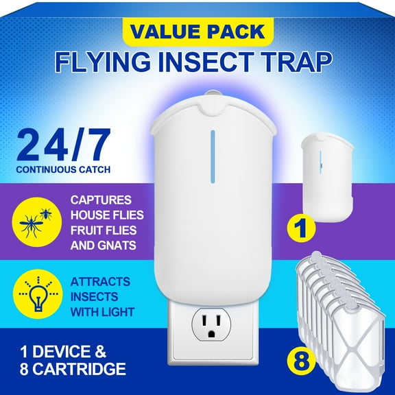 1Pcs Trap   8Pcs Refills Trap | Compatible with ZEVOM364A Refill - Use in Any Room