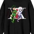 thumbnail image 2 of Hunter X Hunter Gon & Killua Hunter Association Logo Crew Neck Long Sleeve Black Adult Sweatshirt-Medium, 2 of 7