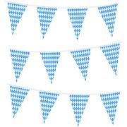 32.8 Feet Oktoberfest Bavarian Flag Pennant Banners for Oktoberfest Party Decorations, Color 1