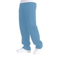 thumbnail image 5 of Mens Sweatpants Open Bottom Athletic Baggy Straight Leg Pants Casual Drawstring Waist Fleece Joggers with Pockets, S, 5 of 7