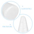 thumbnail image 4 of 12 conos blancos de 10 cm para manualidades infantiles, hechos a mano, ideales para Navidad., 4 of 8