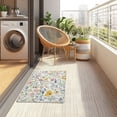 thumbnail image 4 of Yayeee Doormat for Inside 20"x32" Absorbent Low-Profile Washable Non-Slip Rubber Backed Entryway Rug, Watercolor Wildflowers, 4 of 8
