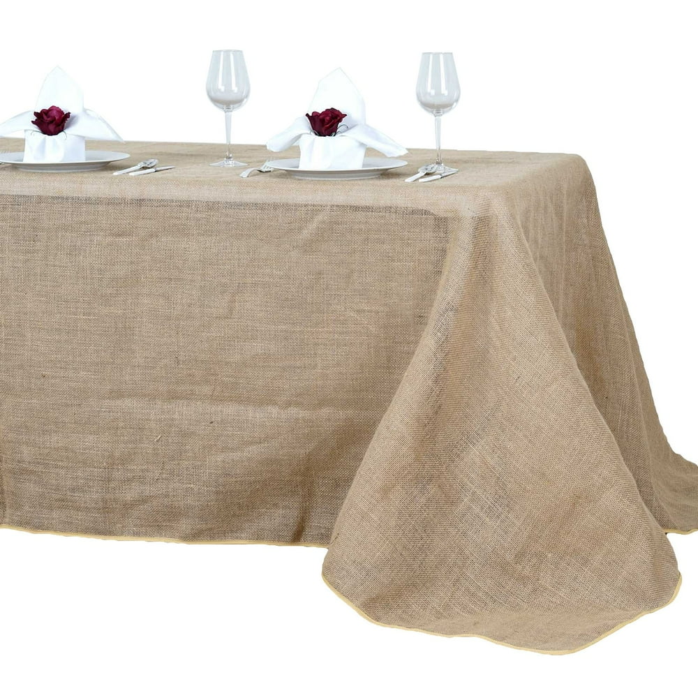 Efavormart 90x156" Wholesale Natural Rustic Burlap Tablelinens Jute ...