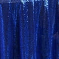 thumbnail image 2 of BalsaCircle 120" Sequin Round Tablecloth Royal Blue, 2 of 8