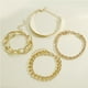 thumbnail image 5 of Pulseras para mujer, regalos para mujer, juego de 4 pulseras de cadena en capas para mujer, brazaletes apilables de metal bohemio, juego de joyas multicapa ajustables para el día a día, pulsera de hie, 5 of 5
