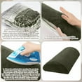 thumbnail image 3 of Recliner Foot Pillow Cushion High Resilience Sherpa Memory Foam Bolster Sleeping Rest Multipurpose Half Roll Leg Pillow Suitable for Bed Chair Sofa Headrest Back Lumbar Leg Support(Army Green), 3 of 6