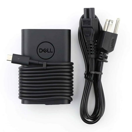 New Dell Laptop Charger 65W(Watt) AC Power Adapter With Type c(USB-C/USBC) Tip Include Power Cord For XPS 12, 9250 XPS 13 9350 9360 9365 9370 9380, Latitude 7370 7280 7480 5480 7275 5290 7490